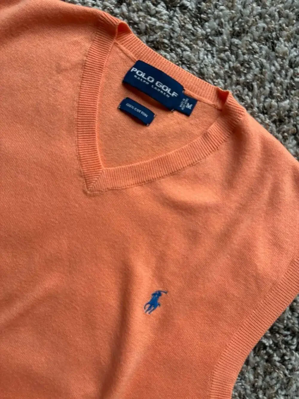 Polo Golf Ralph Lauren 100% Cotton V-Neck Sweater Vest
